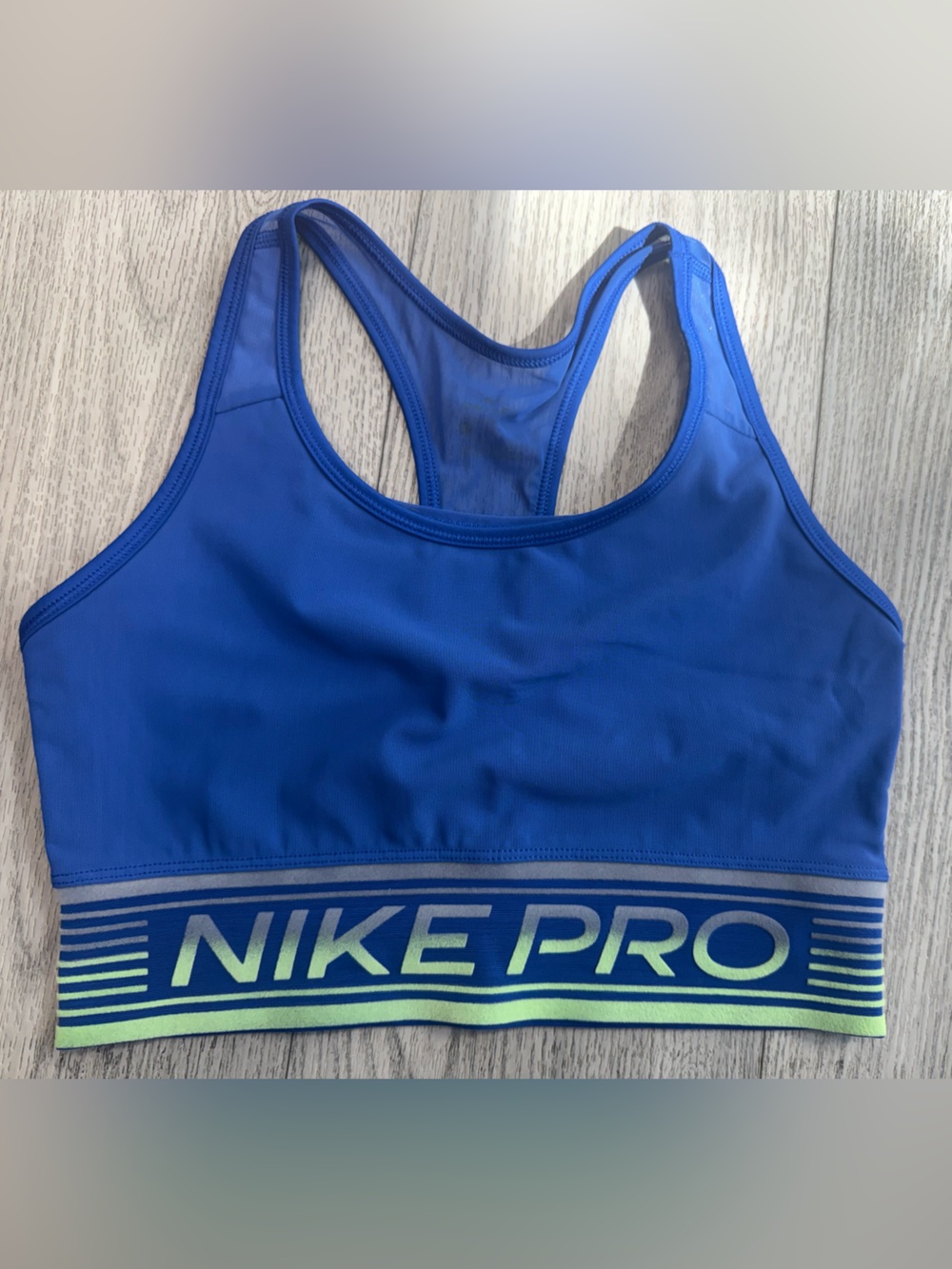 Nike Pro Women's Blue Sports Bra Sz M